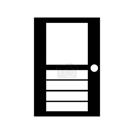Illustration for Door vector thin line icon - Royalty Free Image