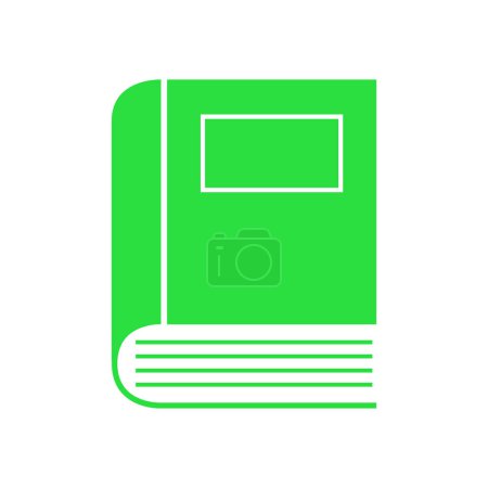 Ilustración de Verde cerrado libro web icono vector ilustración diseño - Imagen libre de derechos
