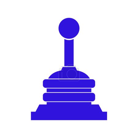 Ilustración de Icono del cambiador de marcha azul, ilustración vectorial - Imagen libre de derechos