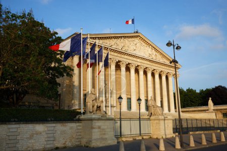 Photo for The French national Assembly-Bourbon palace the lower house of the parliament , Paris, France. - Royalty Free Image