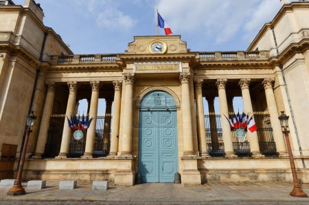 La Asamblea Nacional Francesa-Palacio de Borbón la cámara baja del parlamento, París, Francia.