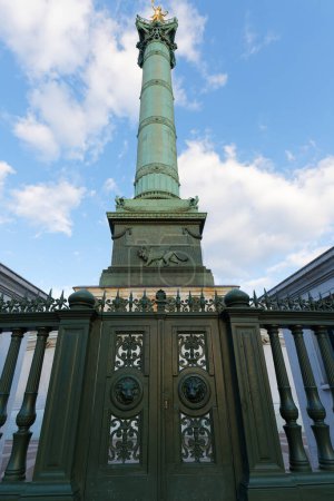 The July Column in Bastille Square in Paris France.