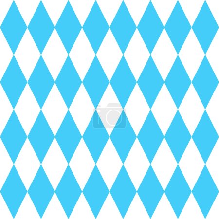 Blue traditional bavarian oktoberfest rhombus seamless pattern. Simple geo background. Lattice pattern. Modern minimalistic modern. Contemporary vector print.