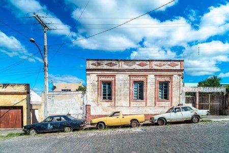 Foto de La arquitectura de la campiña argentina en el sur americano. - Imagen libre de derechos