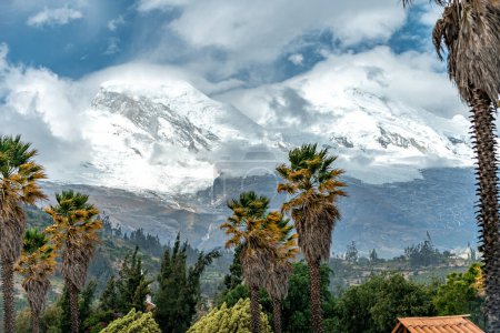 Huascaran National Park in Peru in Yungay. UNESCO World Natural Heritage List. biosphere reserve in the Andes. 