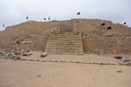 Photo for Sacred City of Caral-Supe archaeological site in Peru. - Royalty Free Image