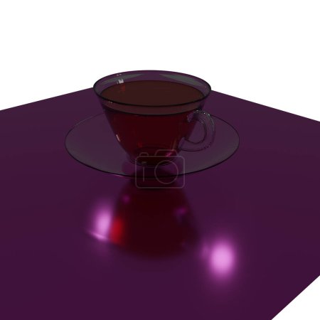 Téléchargez les photos : "rendu 3D "tasse de thé - en image libre de droit
