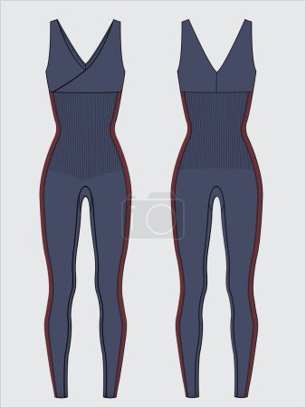 Illustration for WOMEN AND GIRLS SHAPE WEAR VECTOR - Royalty Free Image