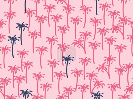 Illustration for PALM CONVERSATIONAL SEAMLESS PRINTS AND PATTERN - Royalty Free Image