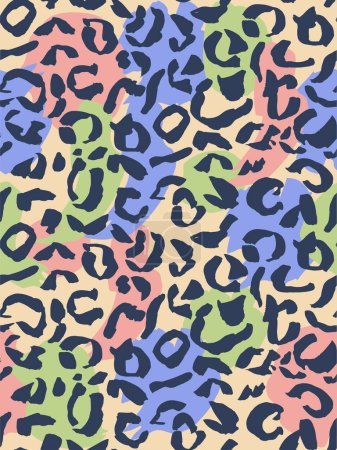 Illustration for ANIMAL SPORTY SKIN SEAMLESS PATTERN ALL OVER PRINT VECTOR - Royalty Free Image