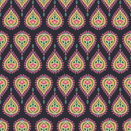 Illustration for ORNAMENTAL SEAMLESS PATTERN IN EDITABLE VECTOR FILE - Royalty Free Image