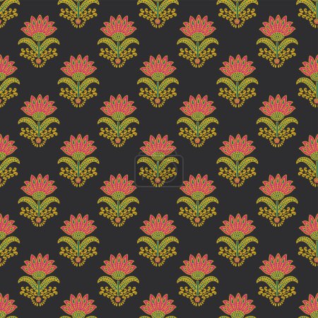 Illustration for SPRING SEAMLESS PATTERN IN EDITABLE VECTOR FILE - Royalty Free Image