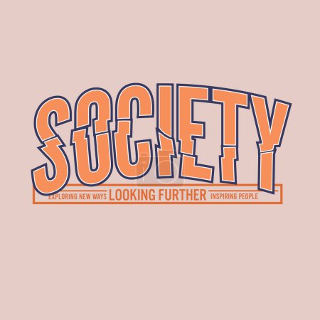 Illustration for SOCIETY GRAPHIC FOR UNISEX - Royalty Free Image