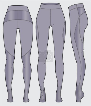 Illustration for ACTIVE PERFORMANCE WEAR FOR WOMEN - Royalty Free Image