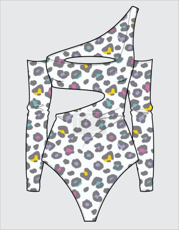 Téléchargez les illustrations : Illustration colorée de maillots de bain féminins - en licence libre de droit