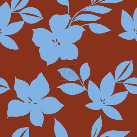 Illustration for Beautiful floral seamless pattern, vector illustration - Royalty Free Image