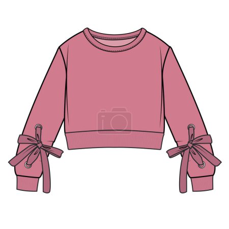 Illustration for GIRLS AND TEENS SWEAT TOPS - Royalty Free Image