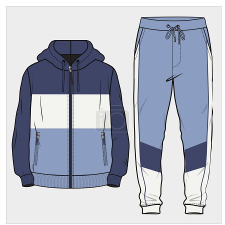JOGGERS AND SWEAT SHIRT SET FOR MEN AND TEEN BOYS IN EDITABLE VECTOR FILE 