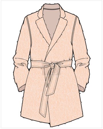 Illustration for LOUNGE WEAR FOR WOMEN IN EDITABLE VECTOR FILE - Royalty Free Image