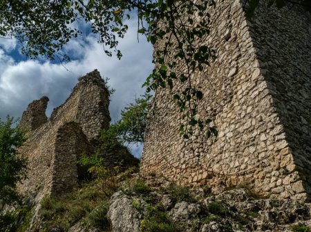 Téléchargez les photos : Vieux château abandonné dans le sud de la Moravie République tchèque - en image libre de droit