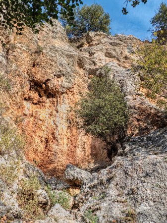 Foto de Geyikbayiri piedra caliza y cueva escalada destino panorama - Imagen libre de derechos