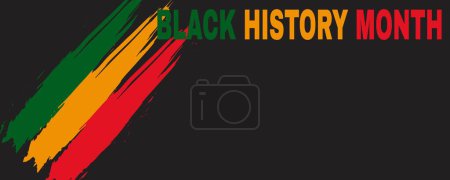 Illustration for Black History Month Background.African American History. Celebrated annual. Poster, card, banner. Vector illustration - Royalty Free Image