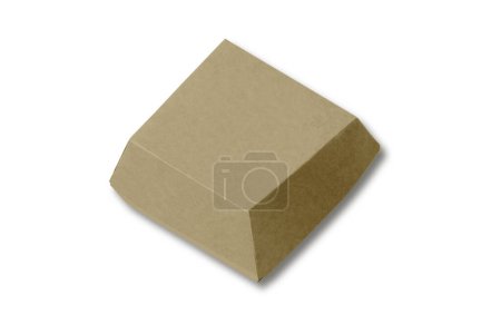 Téléchargez les photos : Boîte en carton brun isolée - en image libre de droit