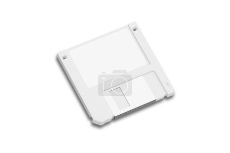 Photo for 3d rendering of computer floppy disk isolated on white background - Royalty Free Image