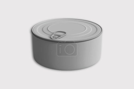 Photo for Can for food on white background. 3d render - Royalty Free Image