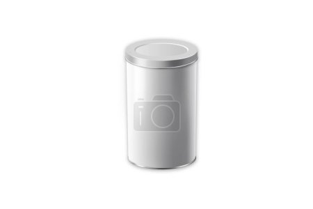 Photo for Tin can isolated on white background - Royalty Free Image