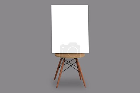 Photo for Art canvas on grey background - Royalty Free Image