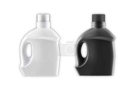 Foto de Botellas de detergente suavizante líquido aisladas - Imagen libre de derechos