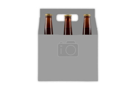 Photo for Beer box on white background - Royalty Free Image