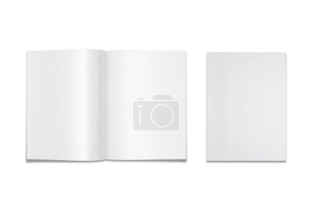 Photo for Blank white magazine cover brochure template - Royalty Free Image