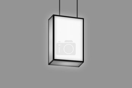 Photo for Blank light box for advertising. 3d rendering - Royalty Free Image