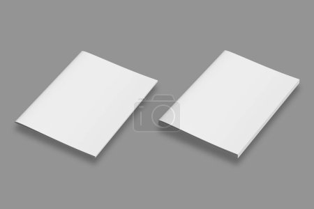 Photo for Blank business cards on gray background - Royalty Free Image