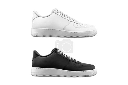 Photo for White and black sneakers on a white background - Royalty Free Image