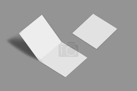 Foto de Diseño de plantilla de folleto blanco en blanco - Imagen libre de derechos
