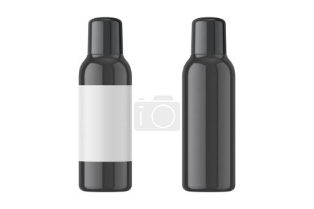 Foto de Botellas brillantes aisladas en blanco - Imagen libre de derechos