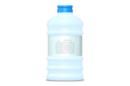 Foto de Gran botella de agua aislada sobre fondo blanco. renderizado 3d
. - Imagen libre de derechos