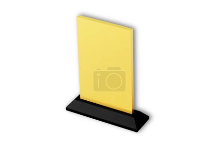 Téléchargez les photos : Blank vide trophée d'or maquette isolé sur fond blanc. Rendu 3d. - en image libre de droit