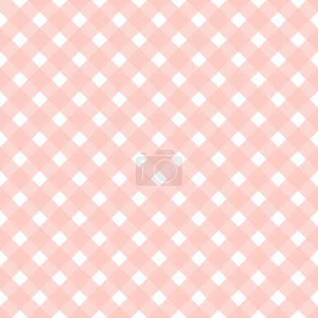Gingham Plaids seamless pattern. Pink plaid seamless simple vector background. Texture from squares for plaid, tablecloths, clothes, shirts, dresses, paper, bedding, blankets, quilts and more