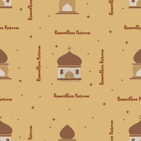 Ramadan islamic seamless pattern. Islamic background. Vector illustration. Design for wallpaper, background, wrapping paper, poster, card