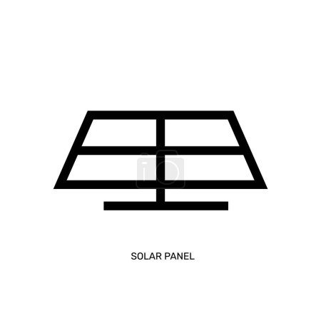 Téléchargez les illustrations : Simple solar energy panel four cells icon vector isolated illustration - en licence libre de droit