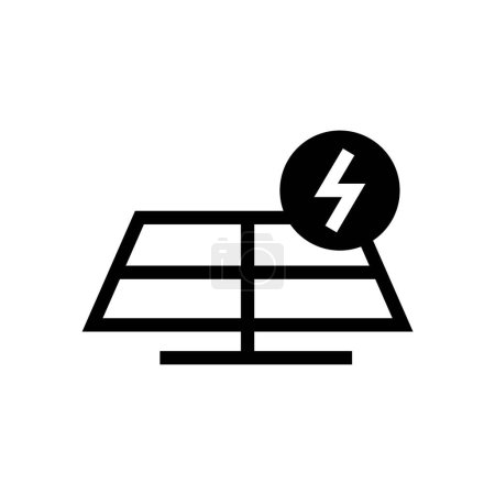Ilustración de Simple solar energy panel icon vector isolated illustration - Imagen libre de derechos