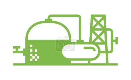 Einfache grüne Biogasanlage