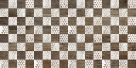 wooden textured patterned mosaic background