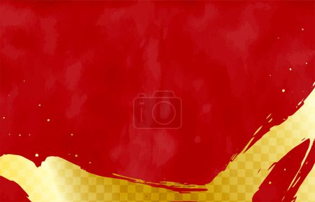 Illustration for Vibrant Golden Brushstrokes Backgrounds Web graphics - Royalty Free Image