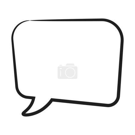 Photo for Speech  bubble  icon. Flat  design. Isolated white background - Royalty Free Image