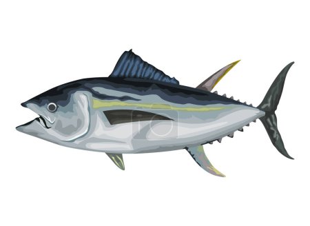 Téléchargez les illustrations : Barracuda vie marine animal icône - en licence libre de droit